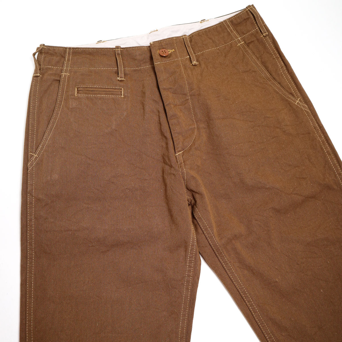 C408 Red Selvedge Yard Dyed Chino Pant - Olive