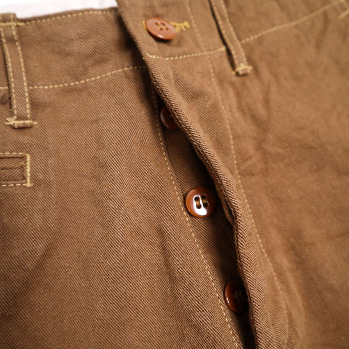 C408 Red Selvedge Yard Dyed Chino Pant - Olive