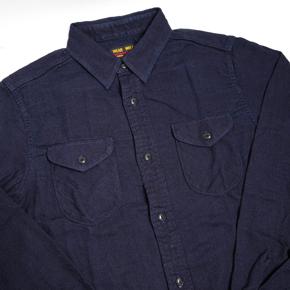 Indigo Cotton Viyella Shirt