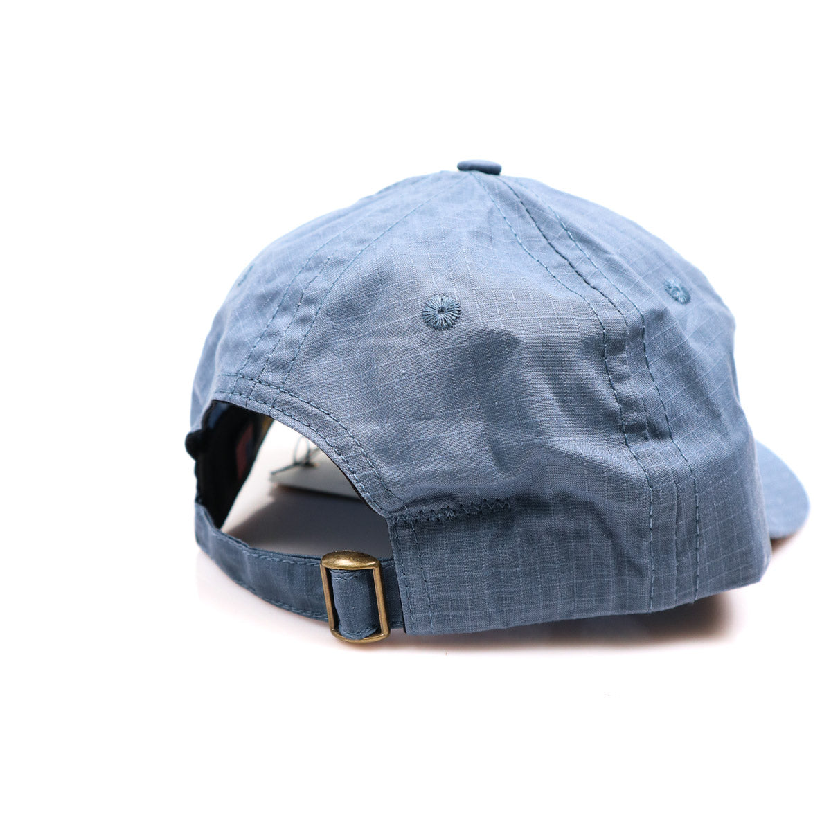 Unstructured Baseball Hat Faded Blue Waxed Ripstop