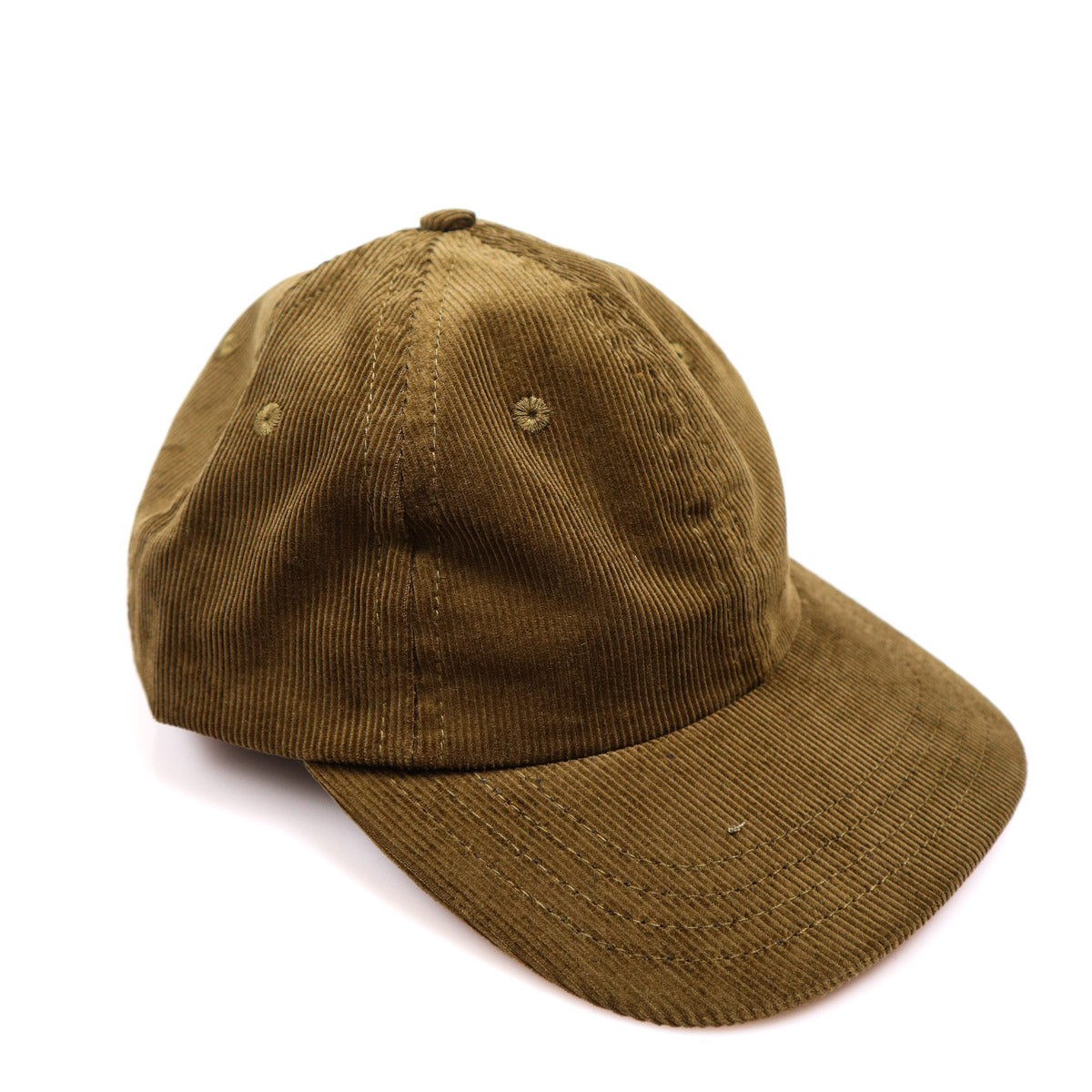 Unstructured Baseball Hat Olive Drab Corduroy