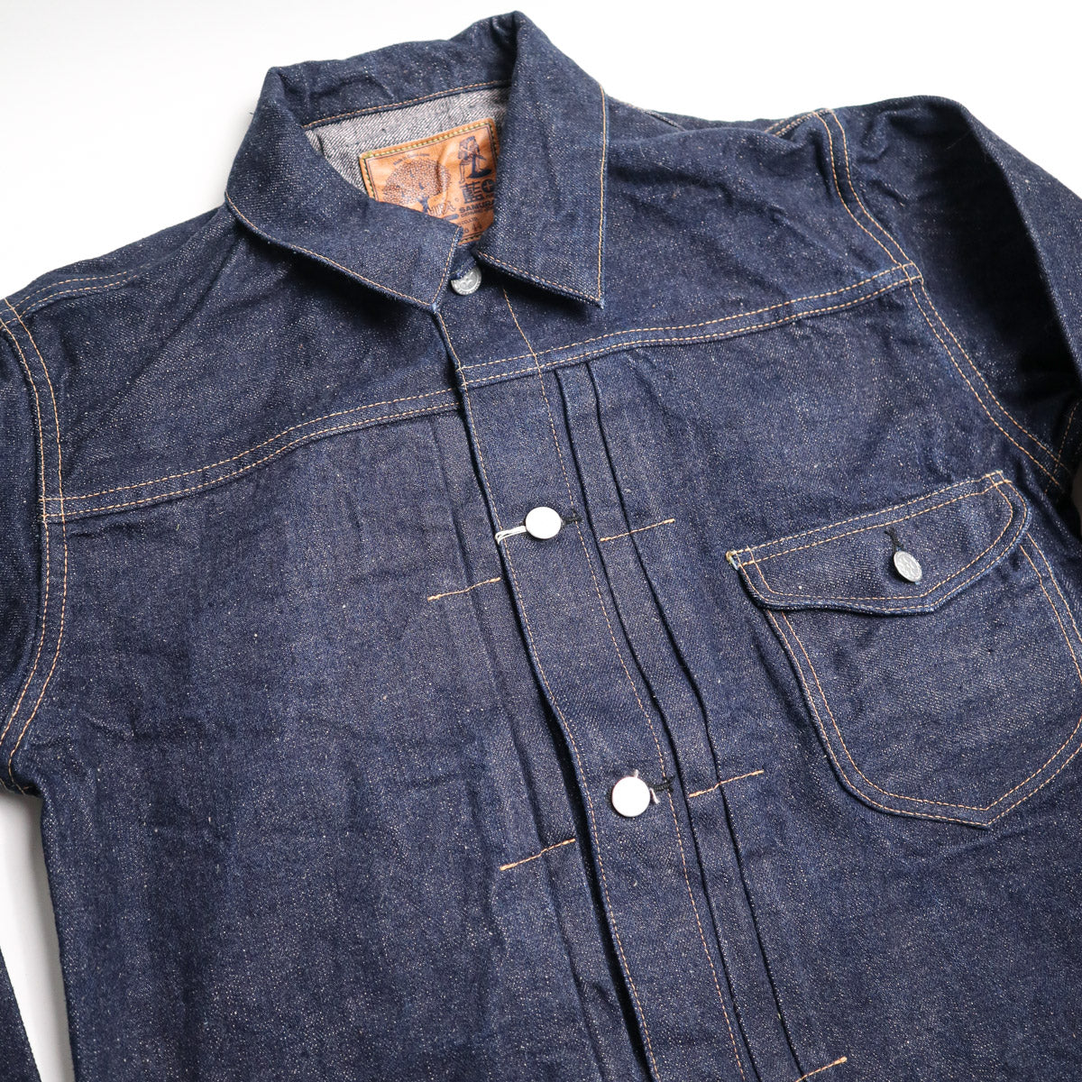 S101AX-Sakura 18oz AI+ Sakura Selvedge Denim Jacket