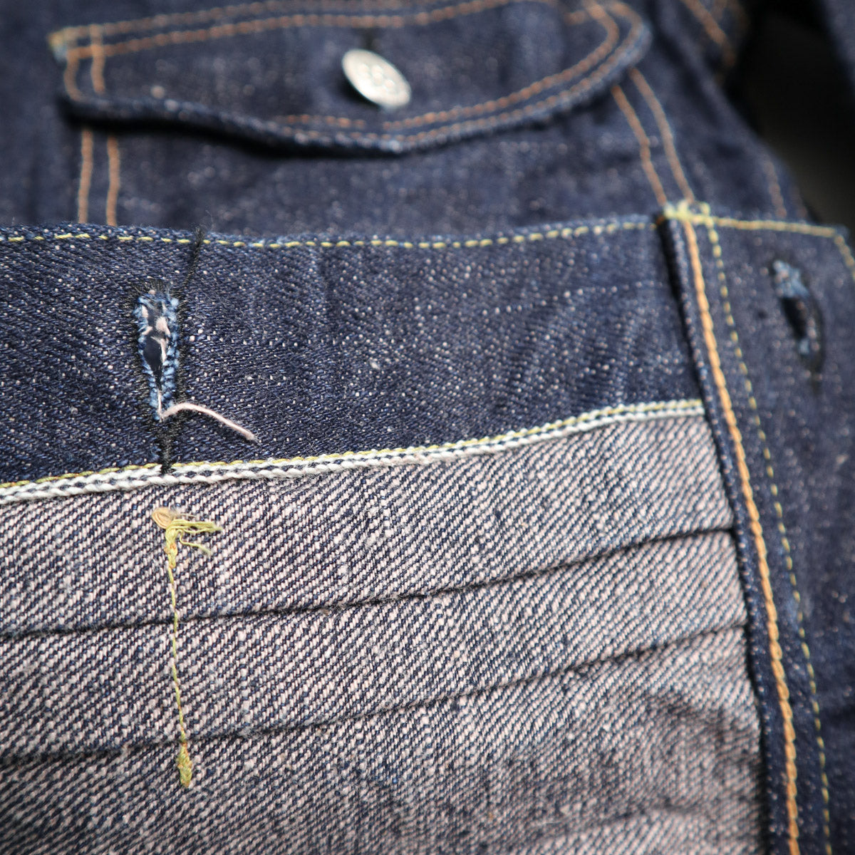 S101AX-Sakura 18oz AI+ Sakura Selvedge Denim Jacket