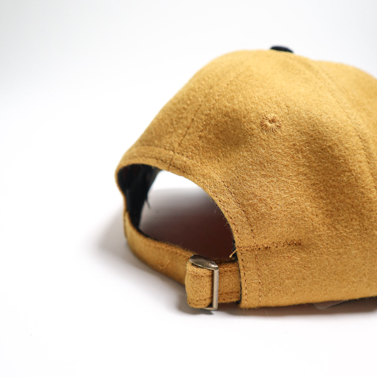Baseball Hat - Old Gold and Black Wool