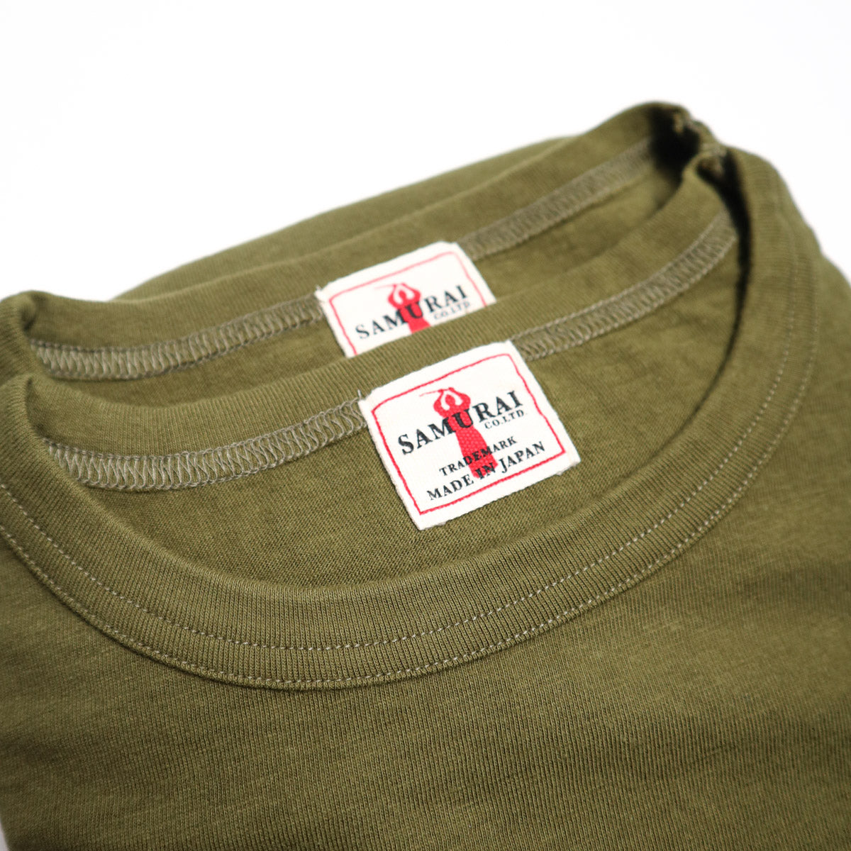 2PST-01 CREW 2 Pack Loopwheel Tee Olive