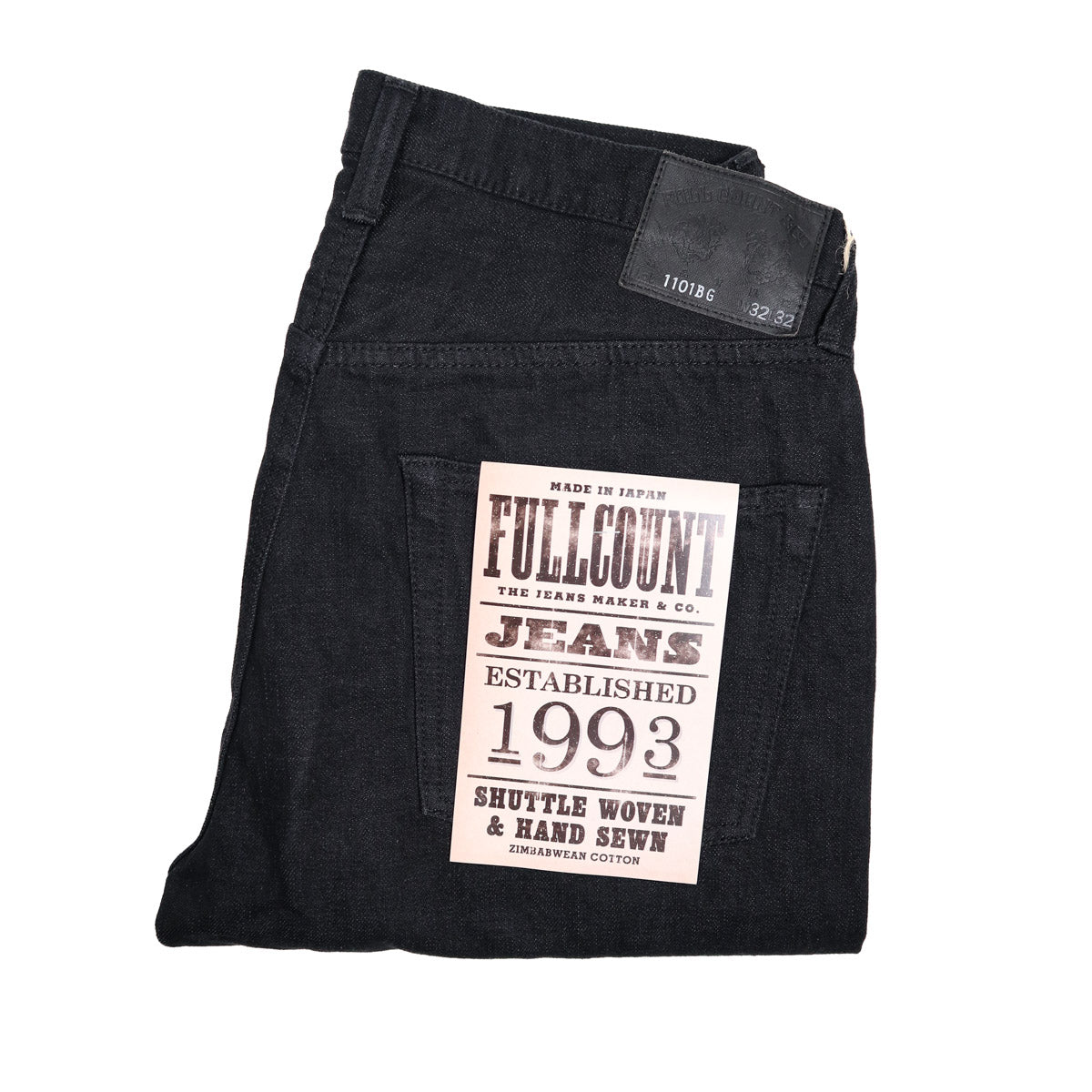1101BG Straight Fit Black/Grey Selvedge Denim