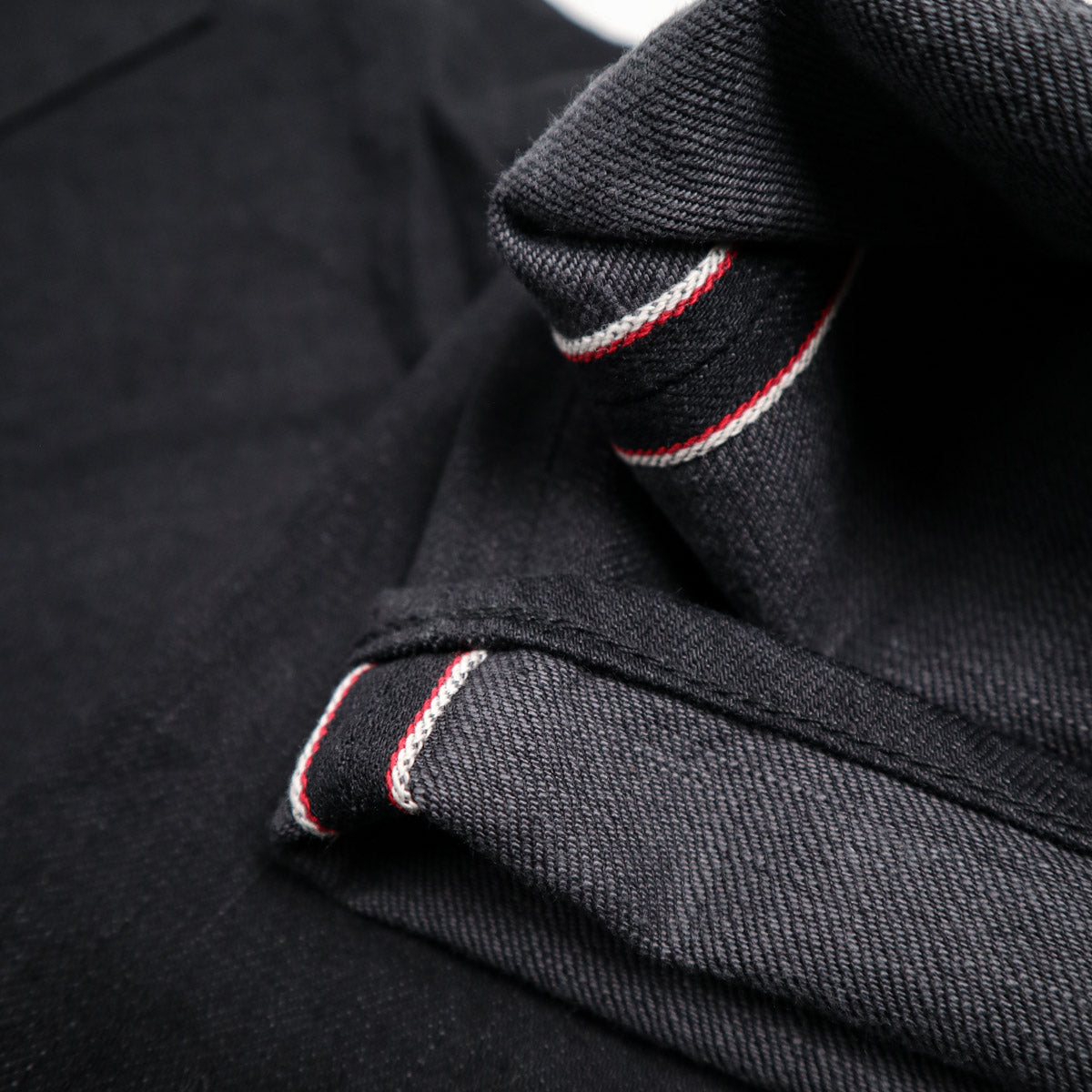 1101BG Straight Fit Black/Grey Selvedge Denim