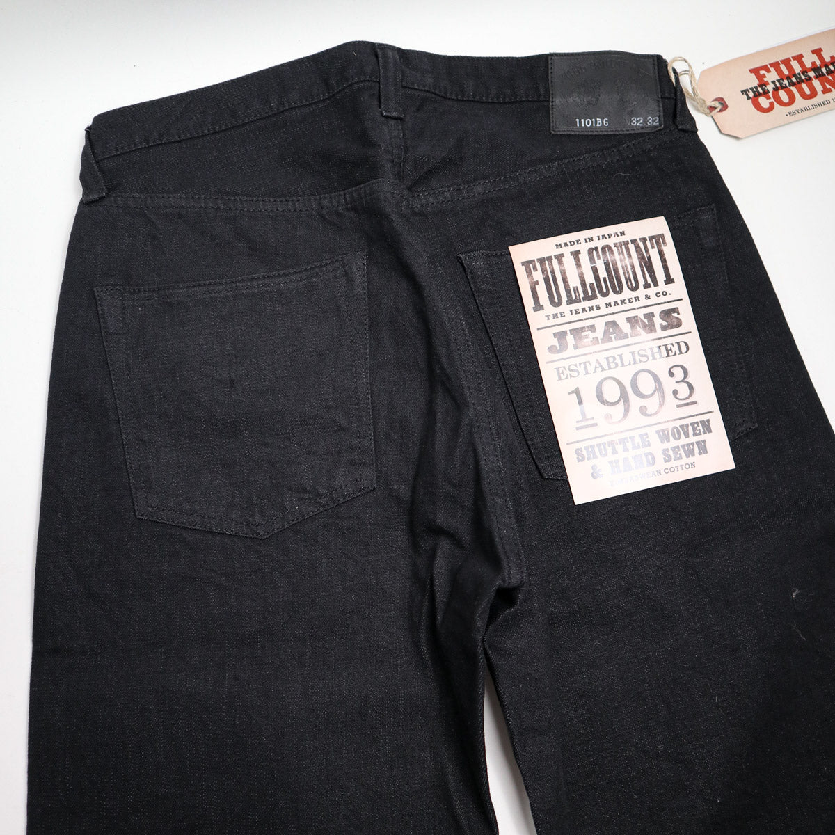 1101BG Straight Fit Black/Grey Selvedge Denim
