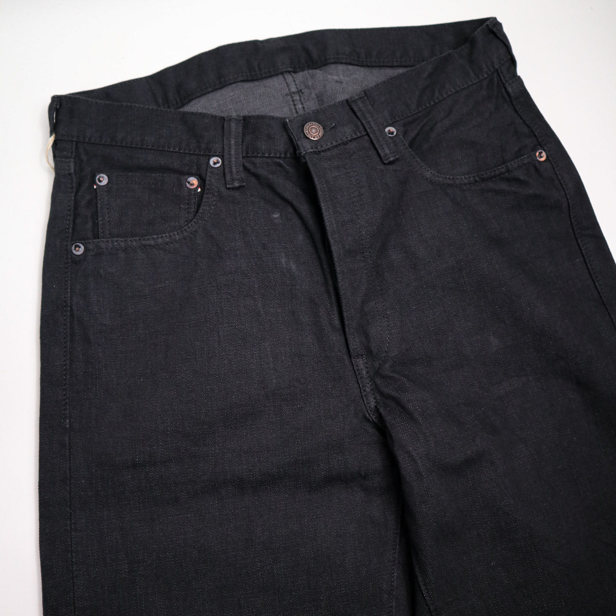 1101BG Straight Fit Black/Grey Selvedge Denim