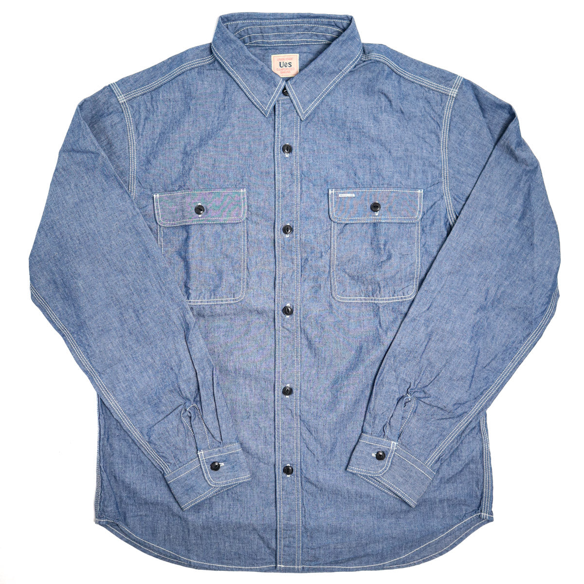 502601 Triple Stitch Work Shirt - Chambray