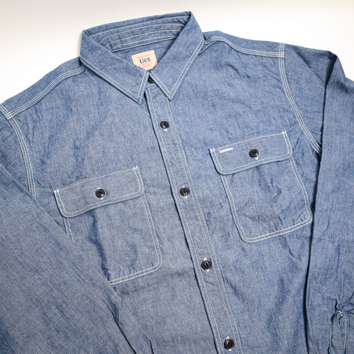 502601 Triple Stitch Work Shirt - Chambray