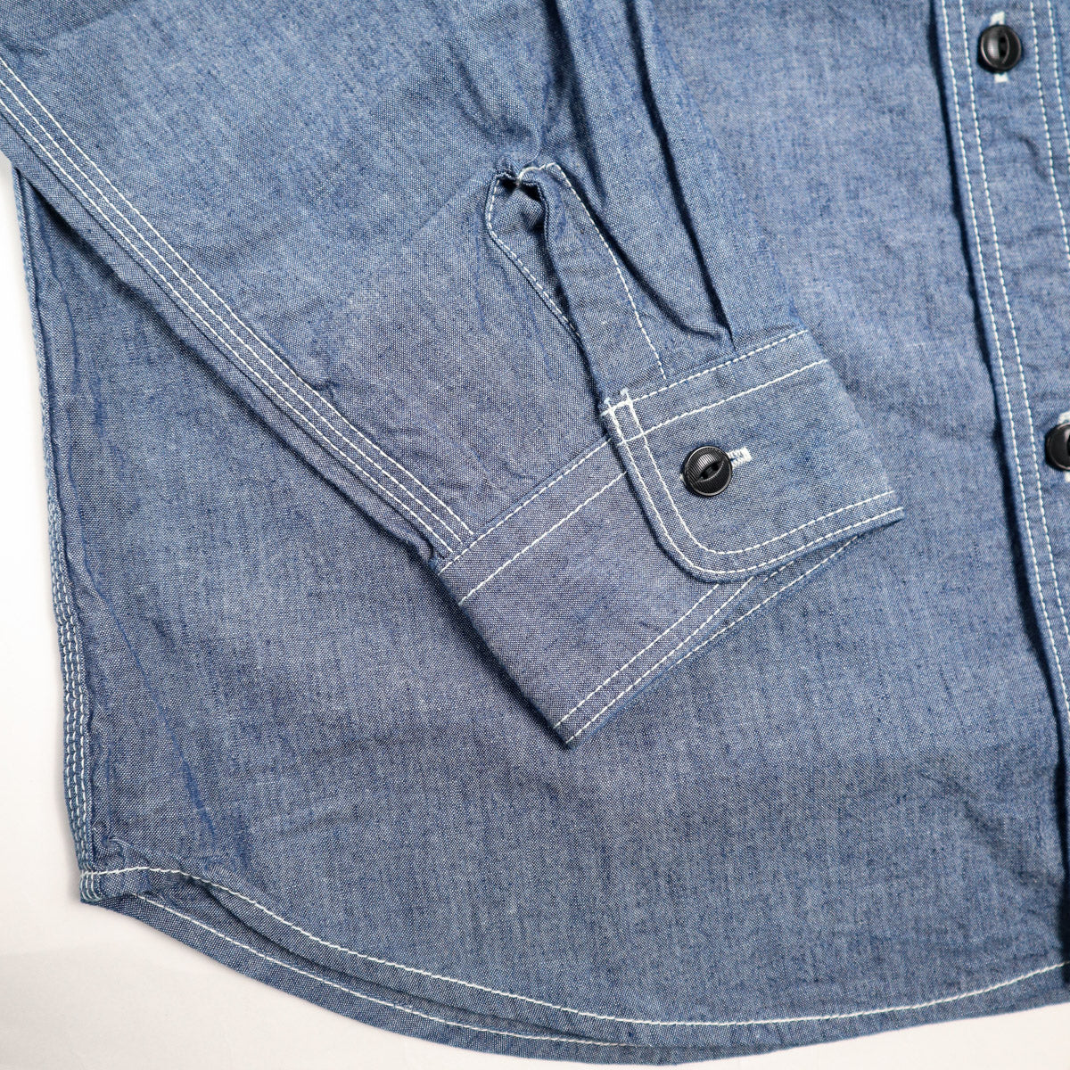 502601 Triple Stitch Work Shirt - Chambray