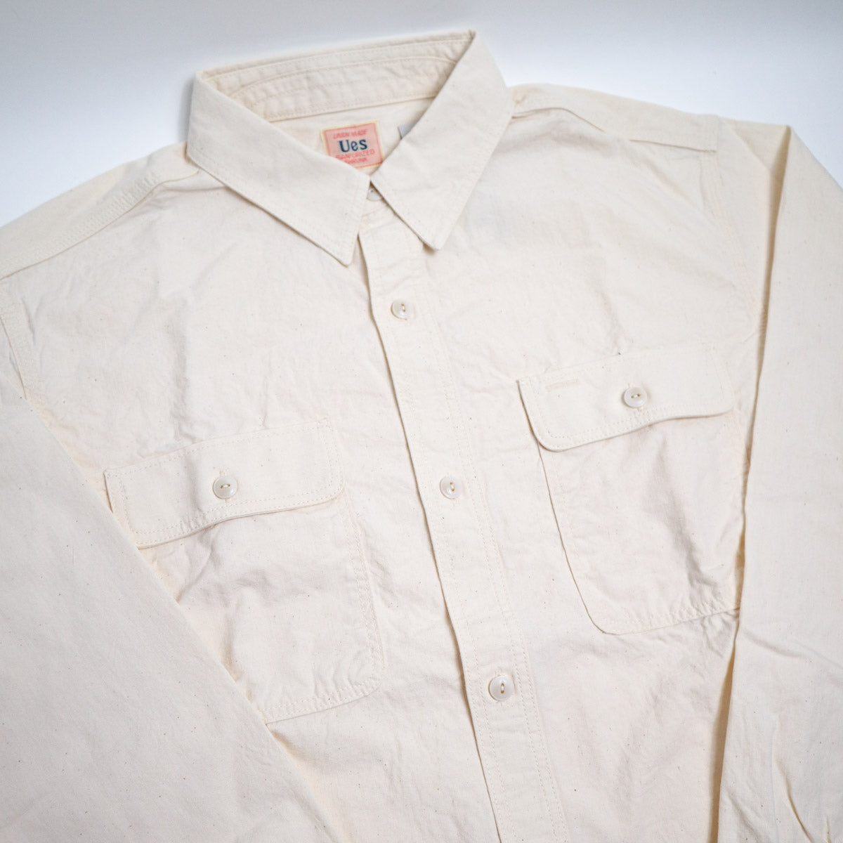 502601 Triple Stitch Work Shirt - Off White