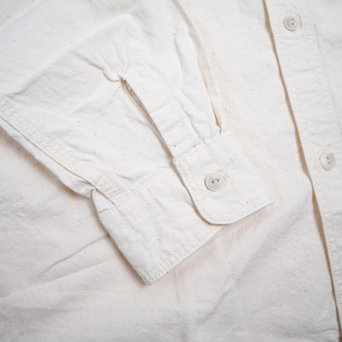 502601 Triple Stitch Work Shirt - Off White