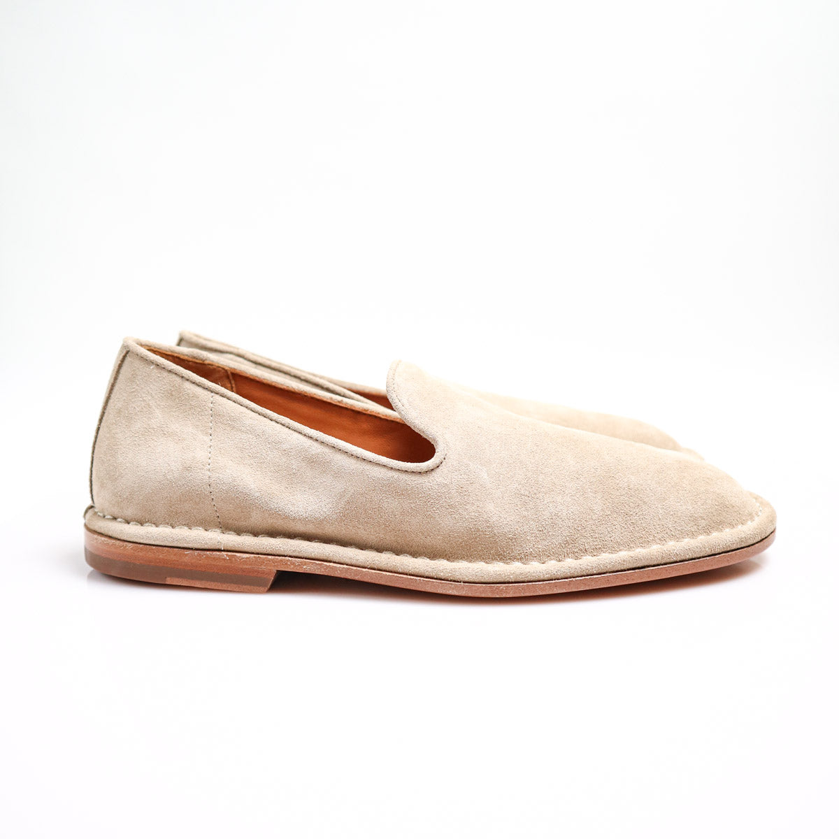 Ercole Slippers Beige Suede