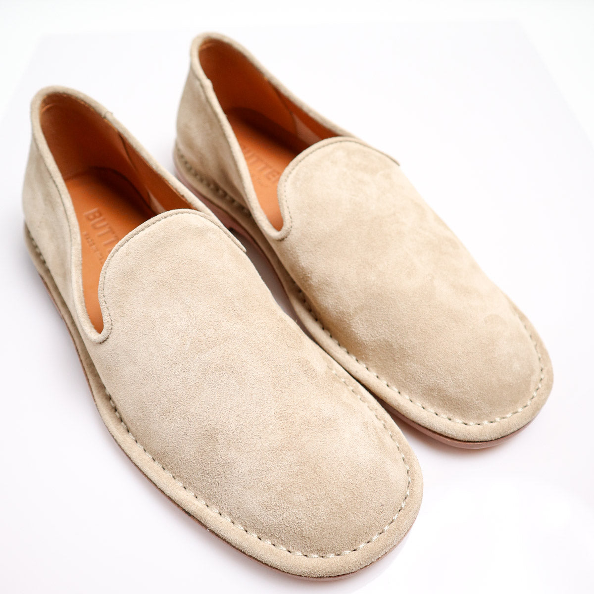 Ercole Slippers Beige Suede