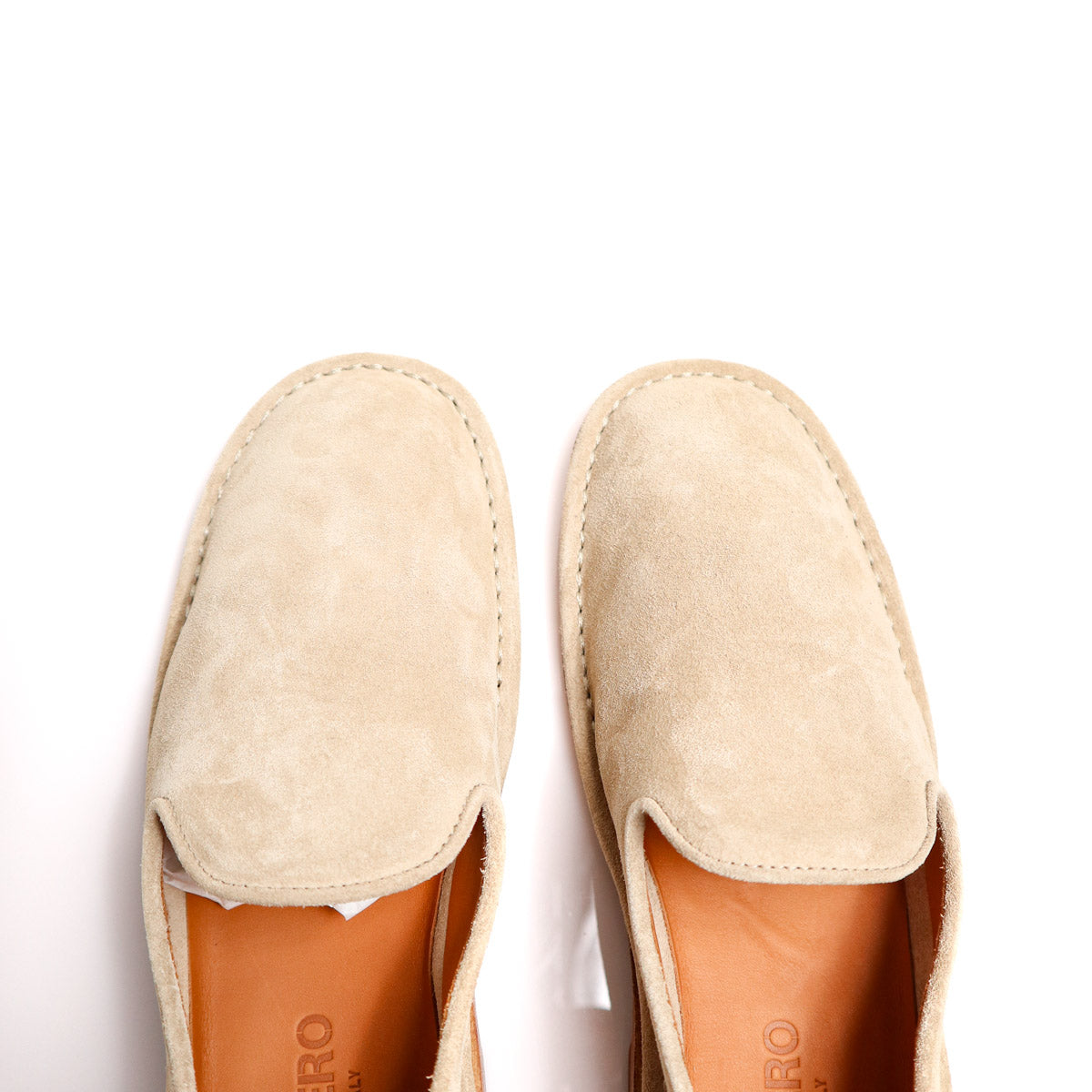 Ercole Slippers Beige Suede