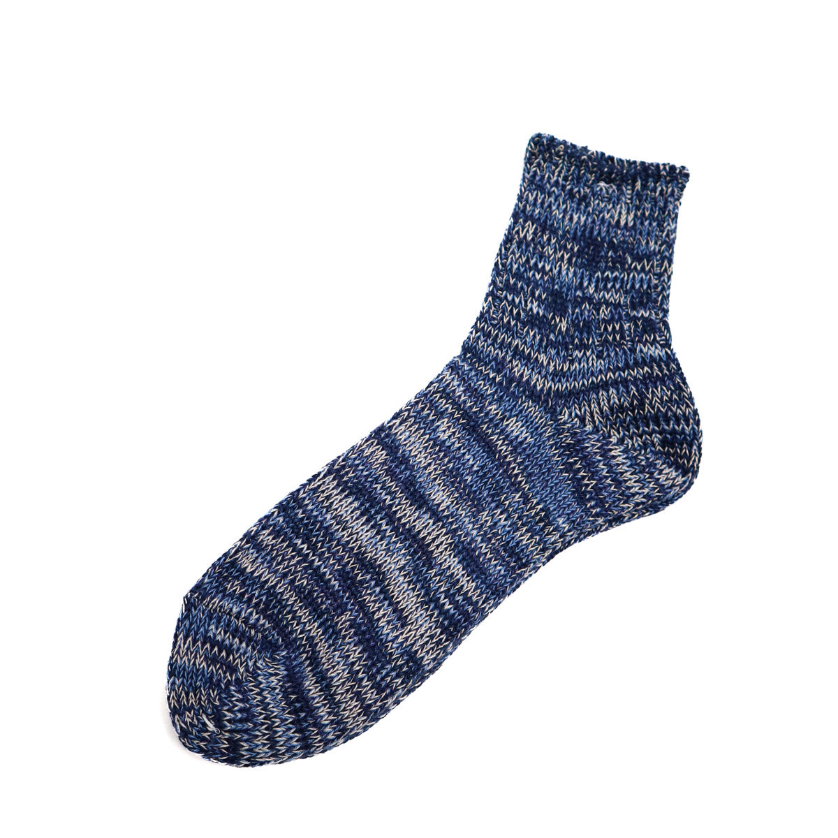 5 Color Mix Quarter Sock Navy