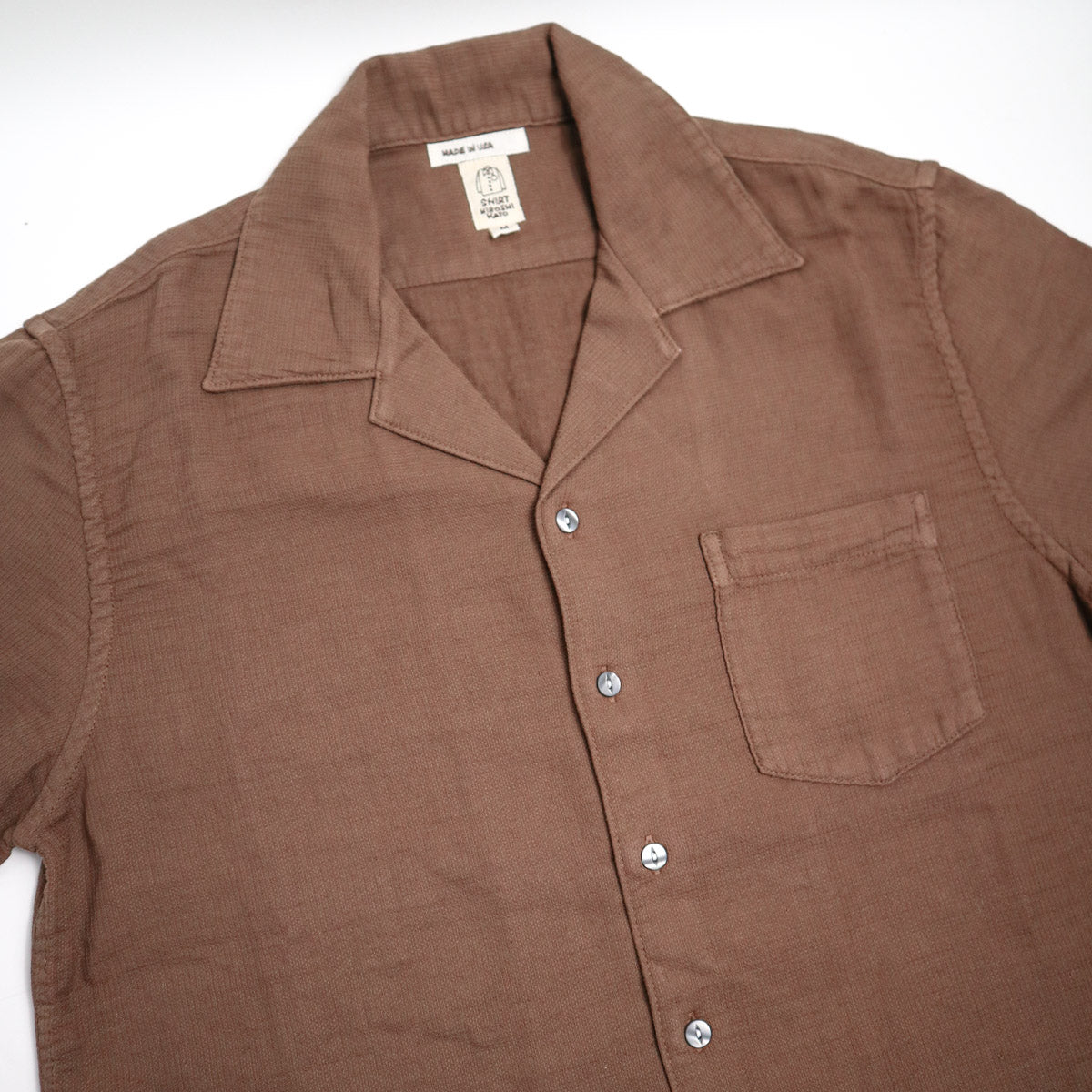 The Wrench S/S Waffle Shirt Bourbon