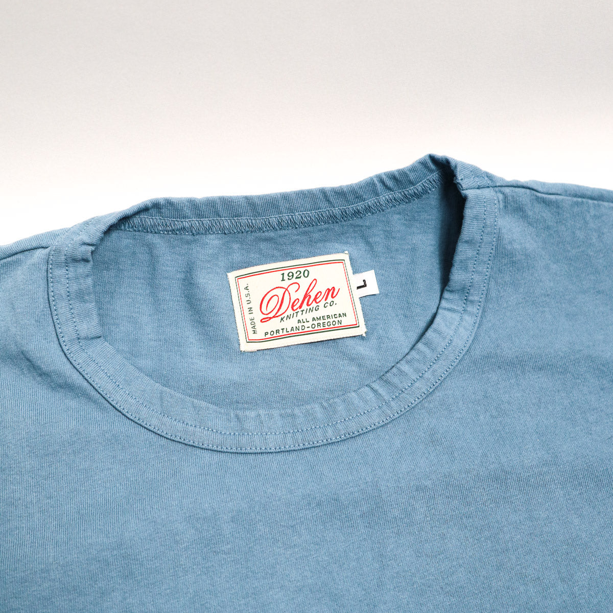Heavy Duty Pocket Tee Faded Blue