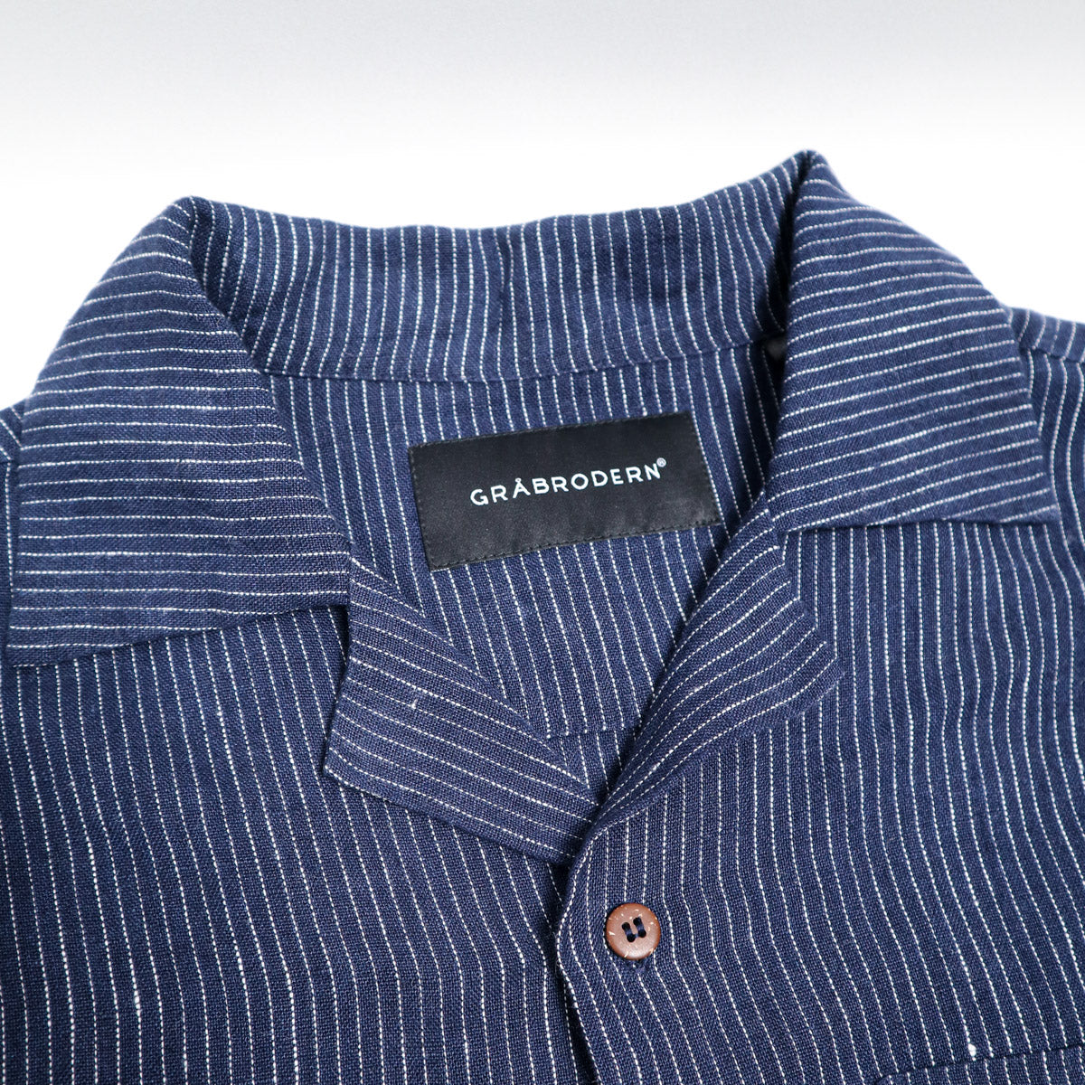 Frojel Short Sleeve Linen Deep Blue Dots