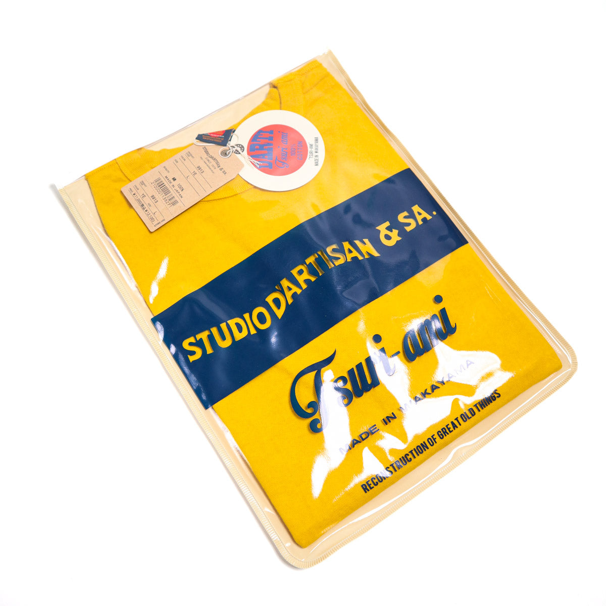 9913 Tsuri-ami Loopwheeled T-shirt Yellow
