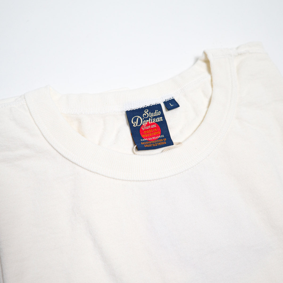 9913 Tsuri-ami Loopwheeled T-shirt White