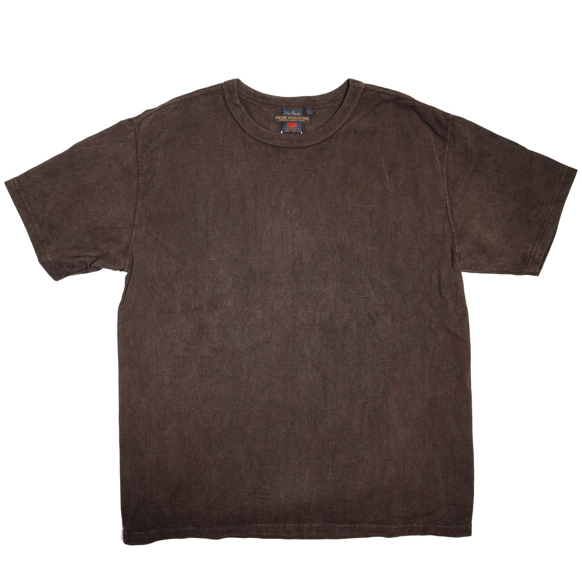 8198 Amami Oshima Mud-Dyed Loopwheeled T-Shirt - Dark Brown