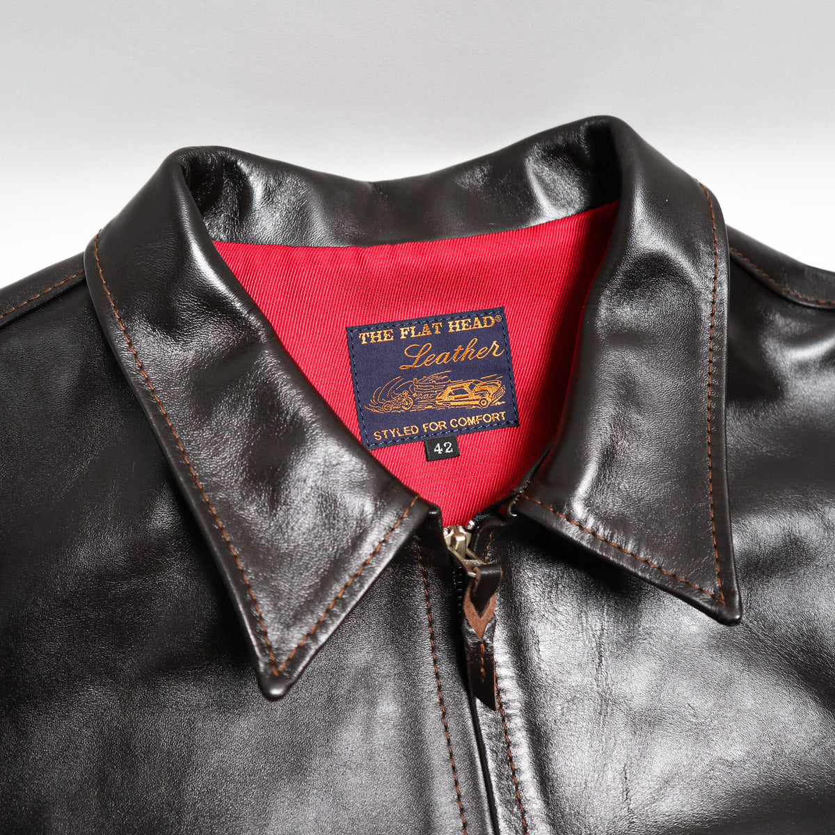 FN-LJ-HS005 Horsehide Single Rider's Jacket Brown