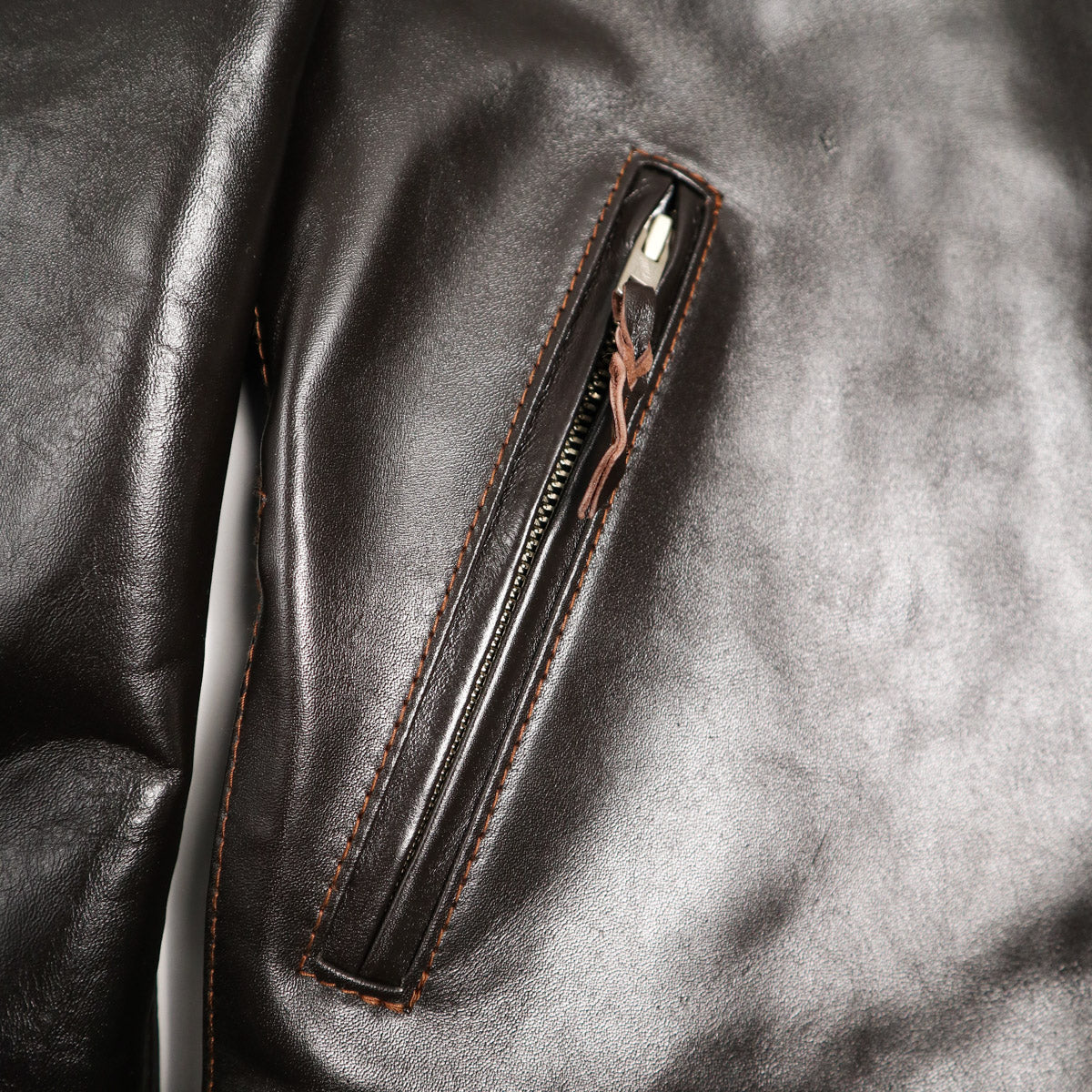 FN-LJ-HS005 Horsehide Single Rider's Jacket Brown