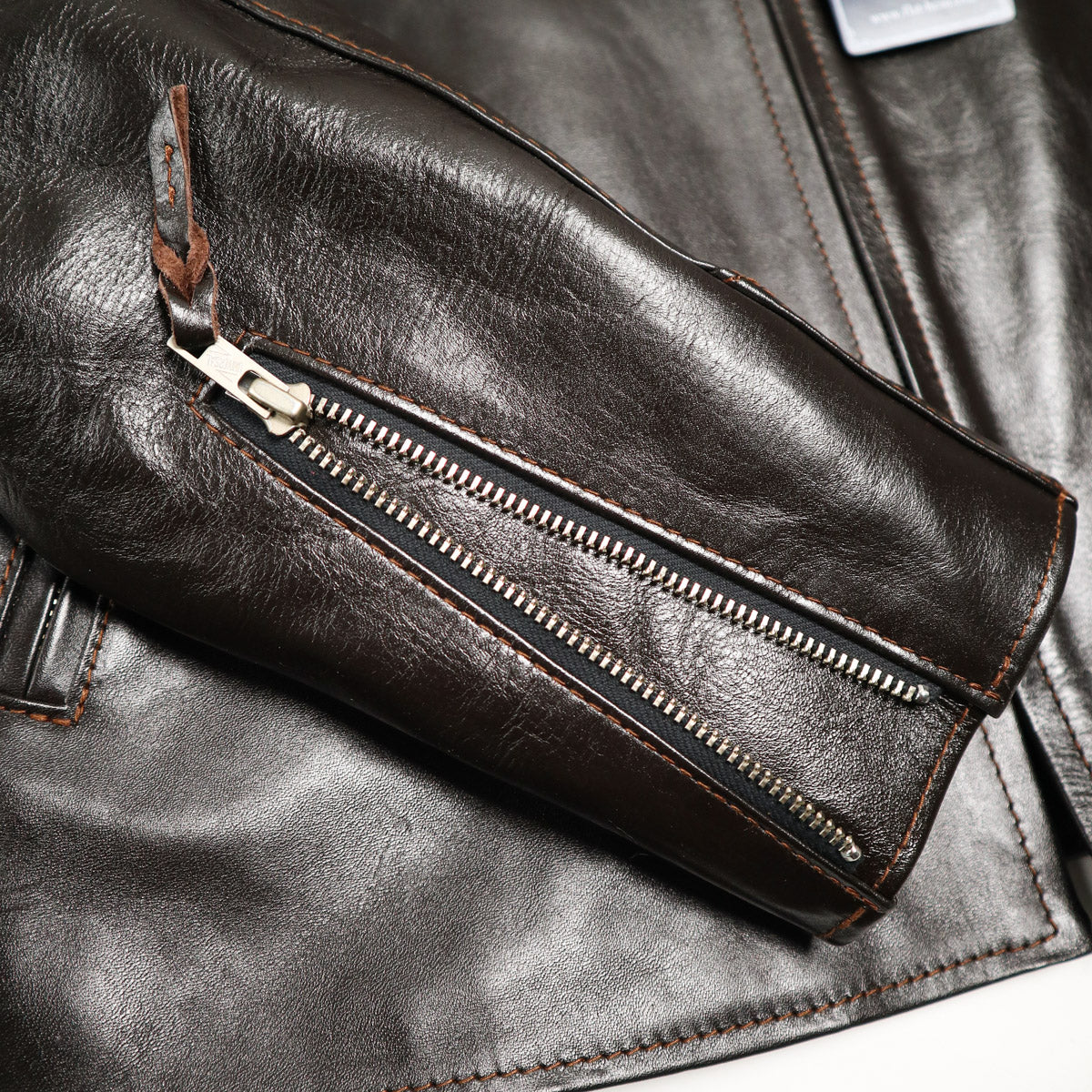 FN-LJ-HS005 Horsehide Single Rider's Jacket Brown