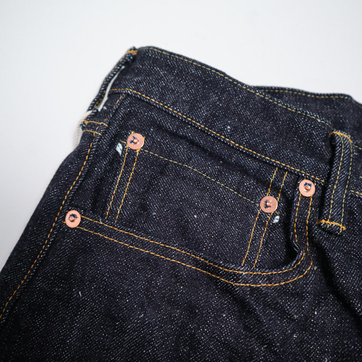 0811 15.5oz Slub-nep Loose Fit One Wash - Indigo