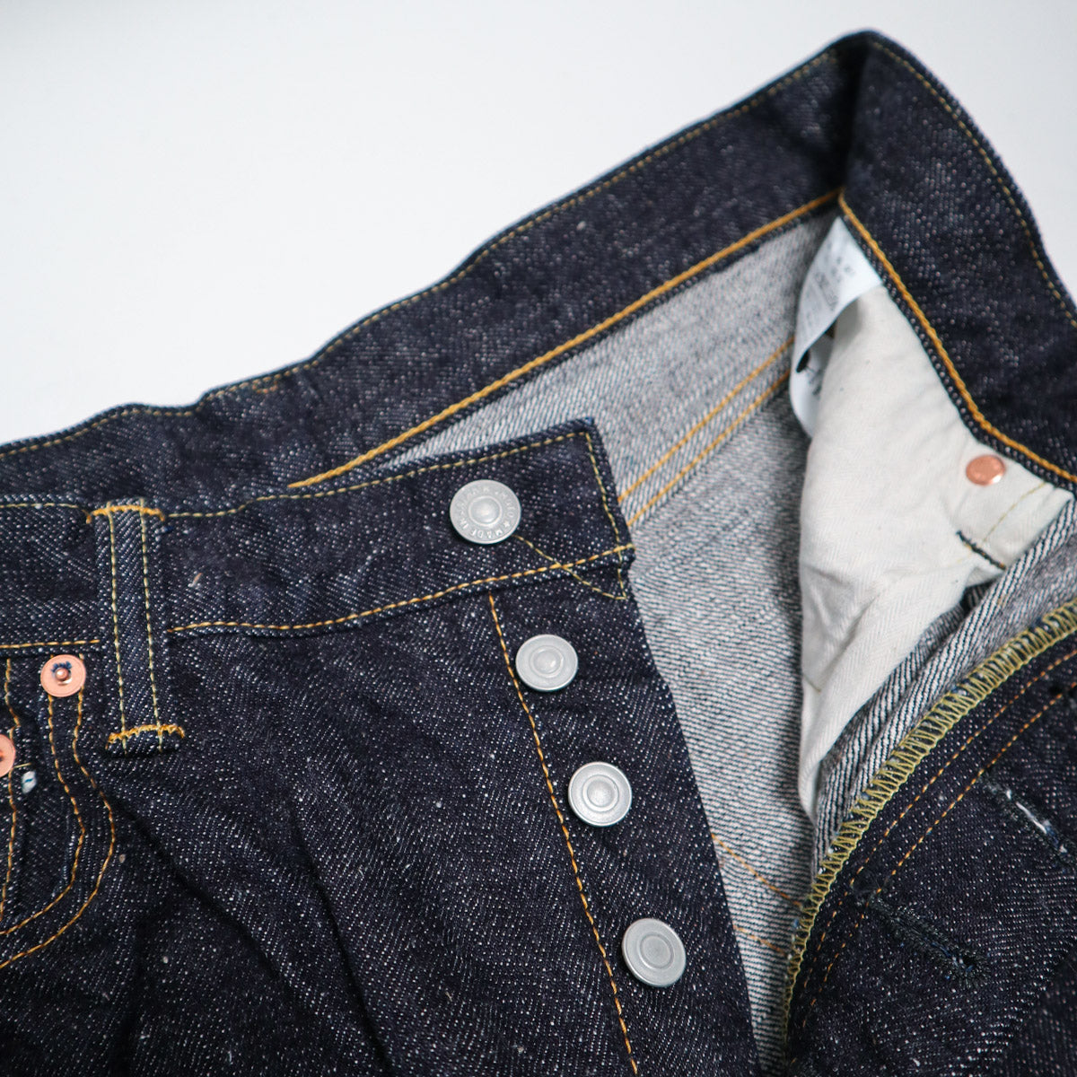 0811 15.5oz Slub-nep Loose Fit One Wash - Indigo