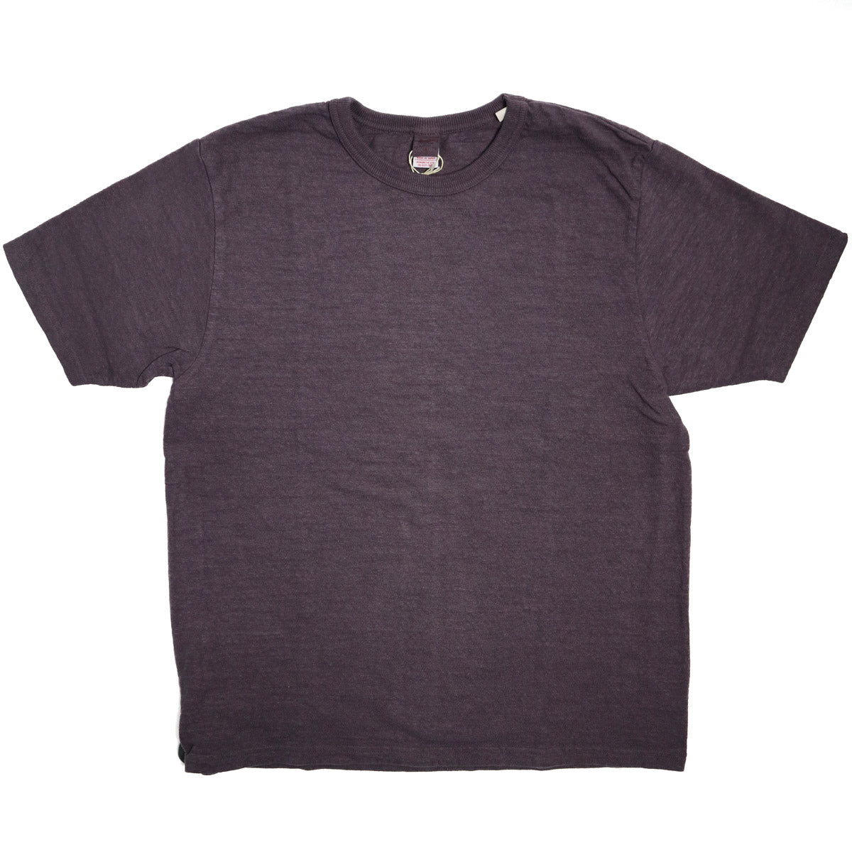 No.8 Slub Nep T-Shirt Purple Navy