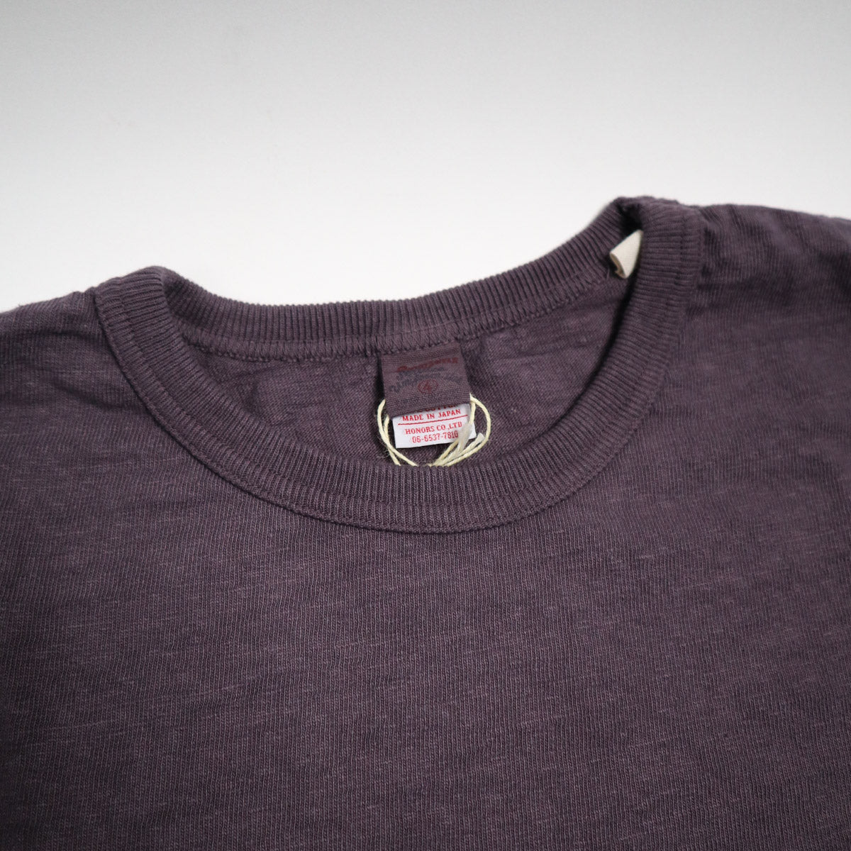 No.8 Slub Nep T-Shirt Purple Navy