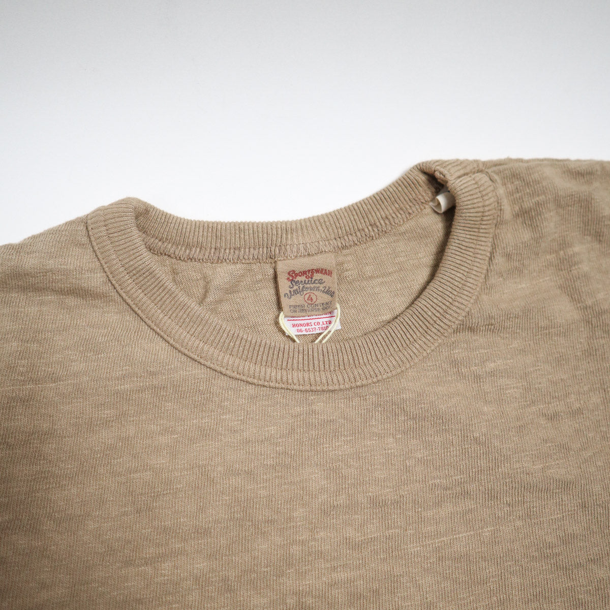 No.8 Slub Nep T-Shirt Sand