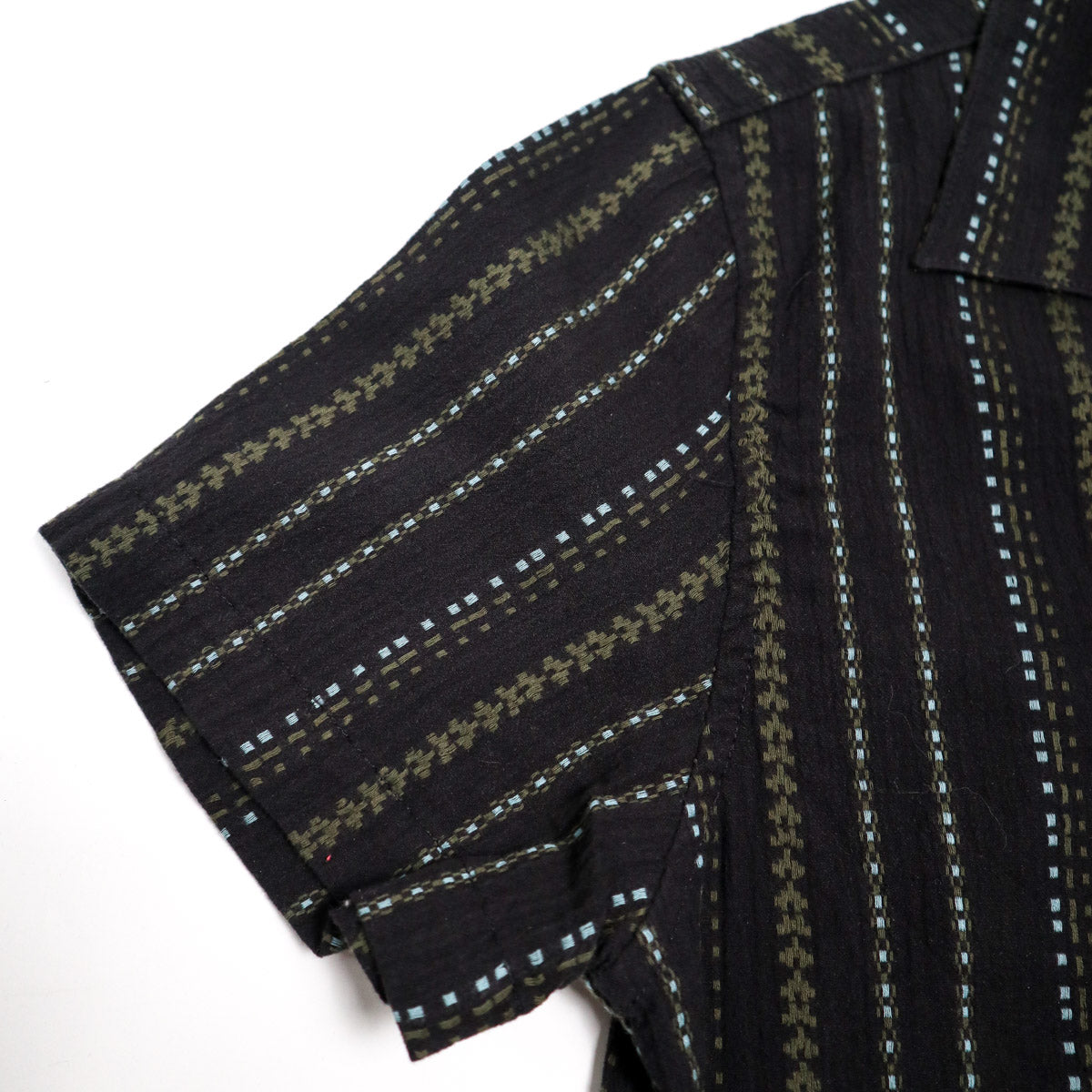 The Wrench S/S Dobby Stripe Black