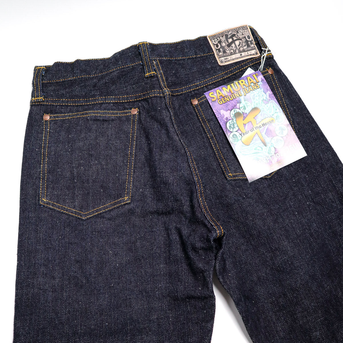 S210XJ17oz-26U Year Of The Horse Slim Straight Indigo Wash