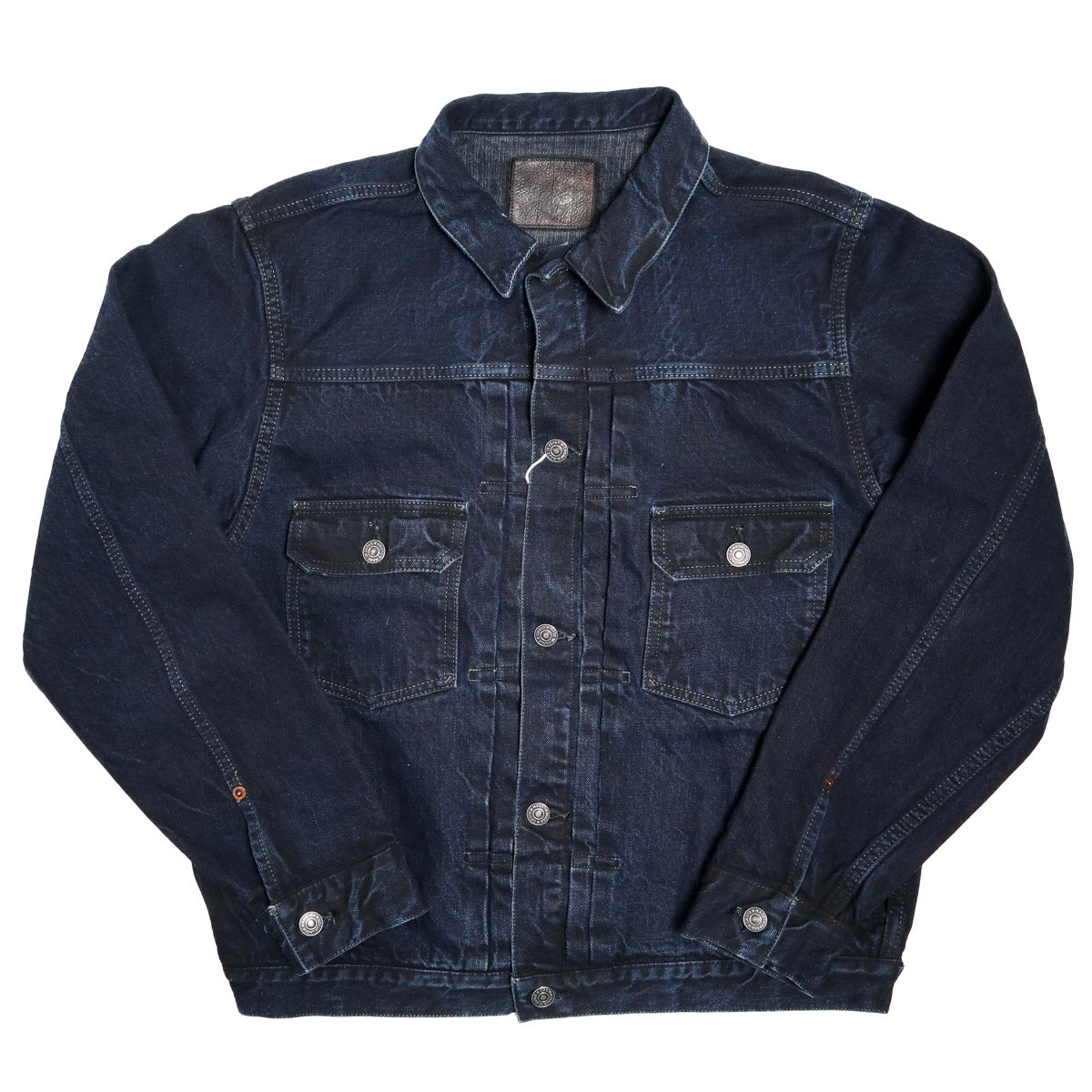 3215 13.5oz Selvedge Denim Type 2 Jacket Charcoal Overdye