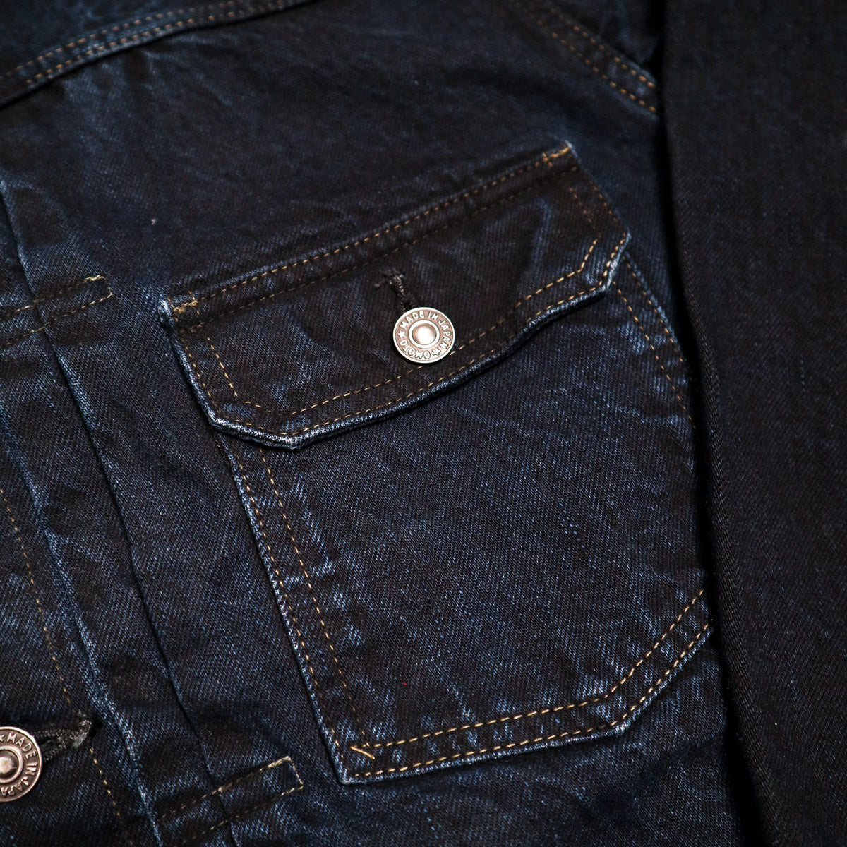 3215 13.5oz Selvedge Denim Type 2 Jacket Charcoal Overdye