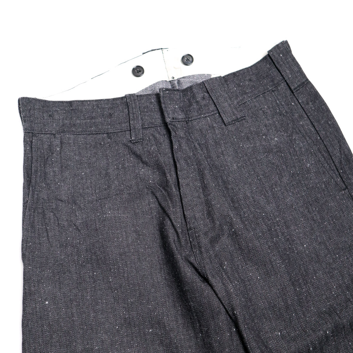 SWC300WP-HB 13oz Gray Nep HBT Wide Trouser Sulfide Black
