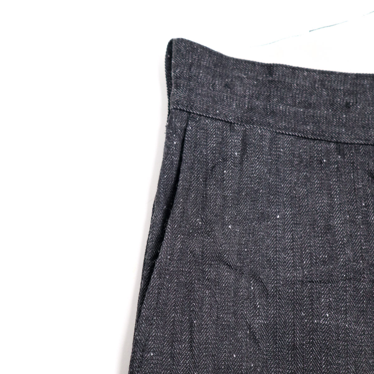 SWC300WP-HB 13oz Gray Nep HBT Wide Trouser Sulfide Black