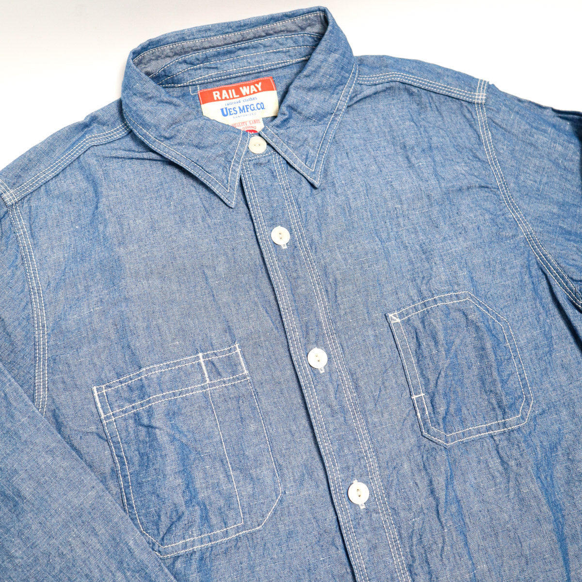 UES Work Shirt Chambray Cotton/Linen
