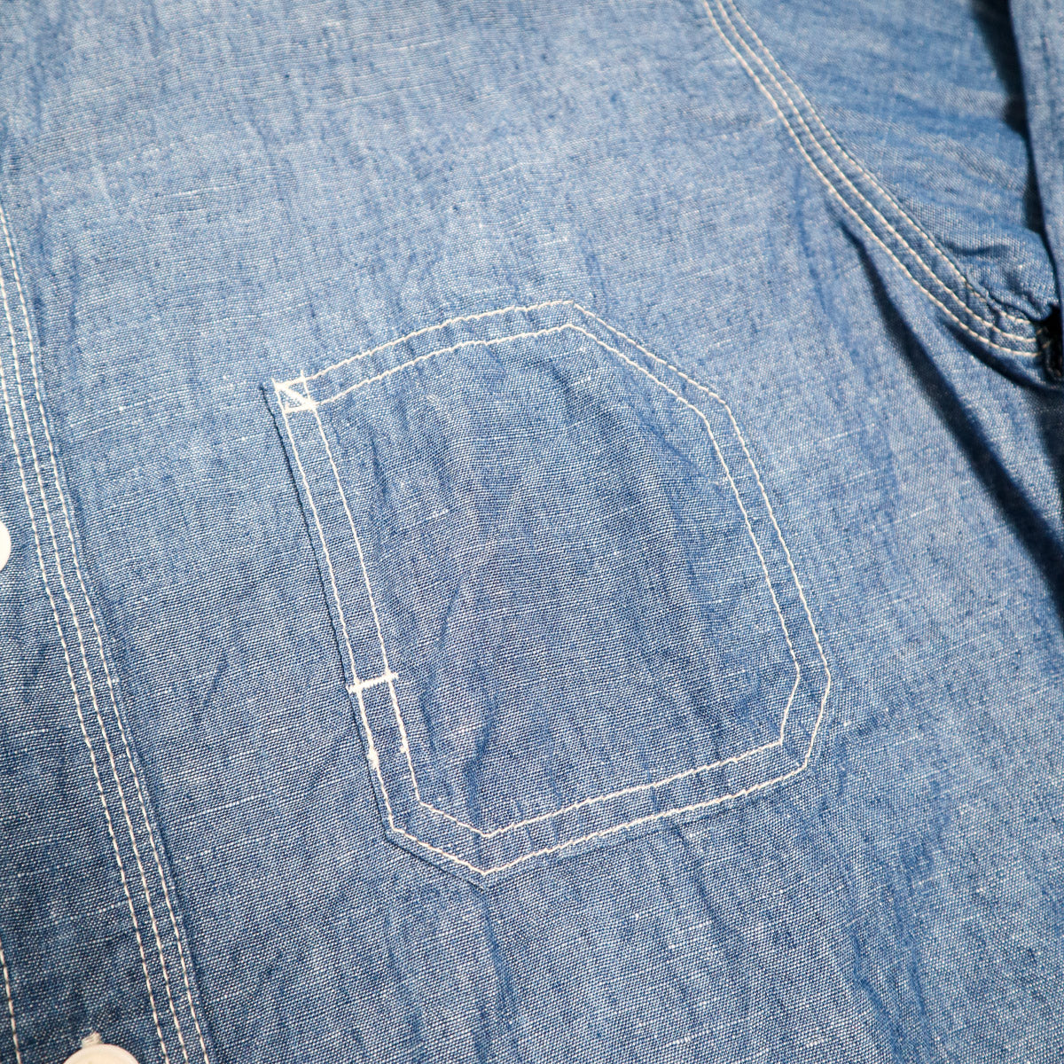 UES Work Shirt Chambray Cotton/Linen