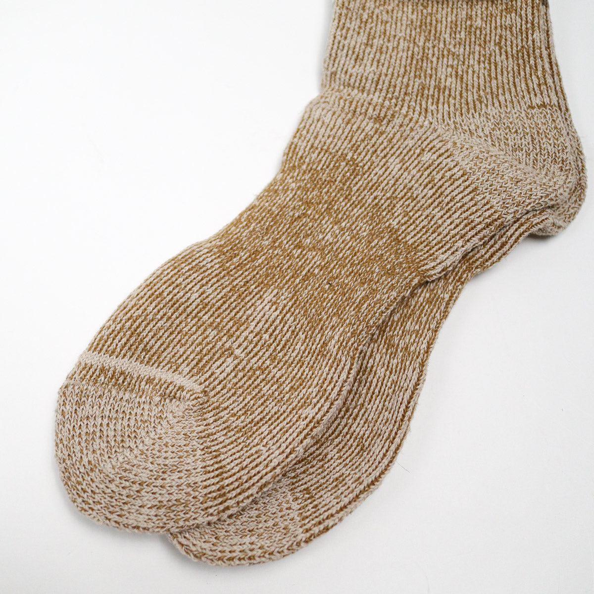 Hemp Thick Pile Crew Sock L. Brown