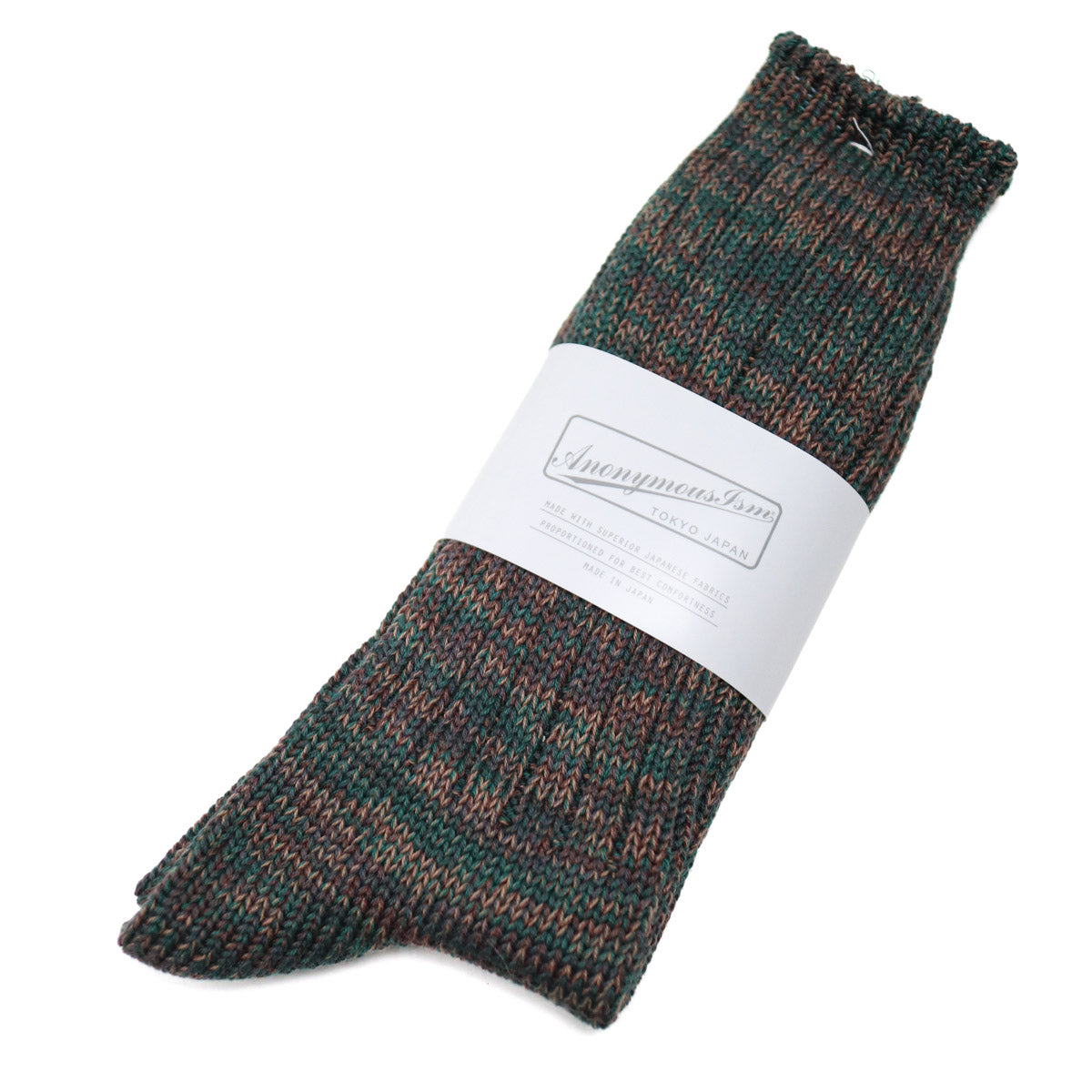 5 Color Mix Crew Sock Army