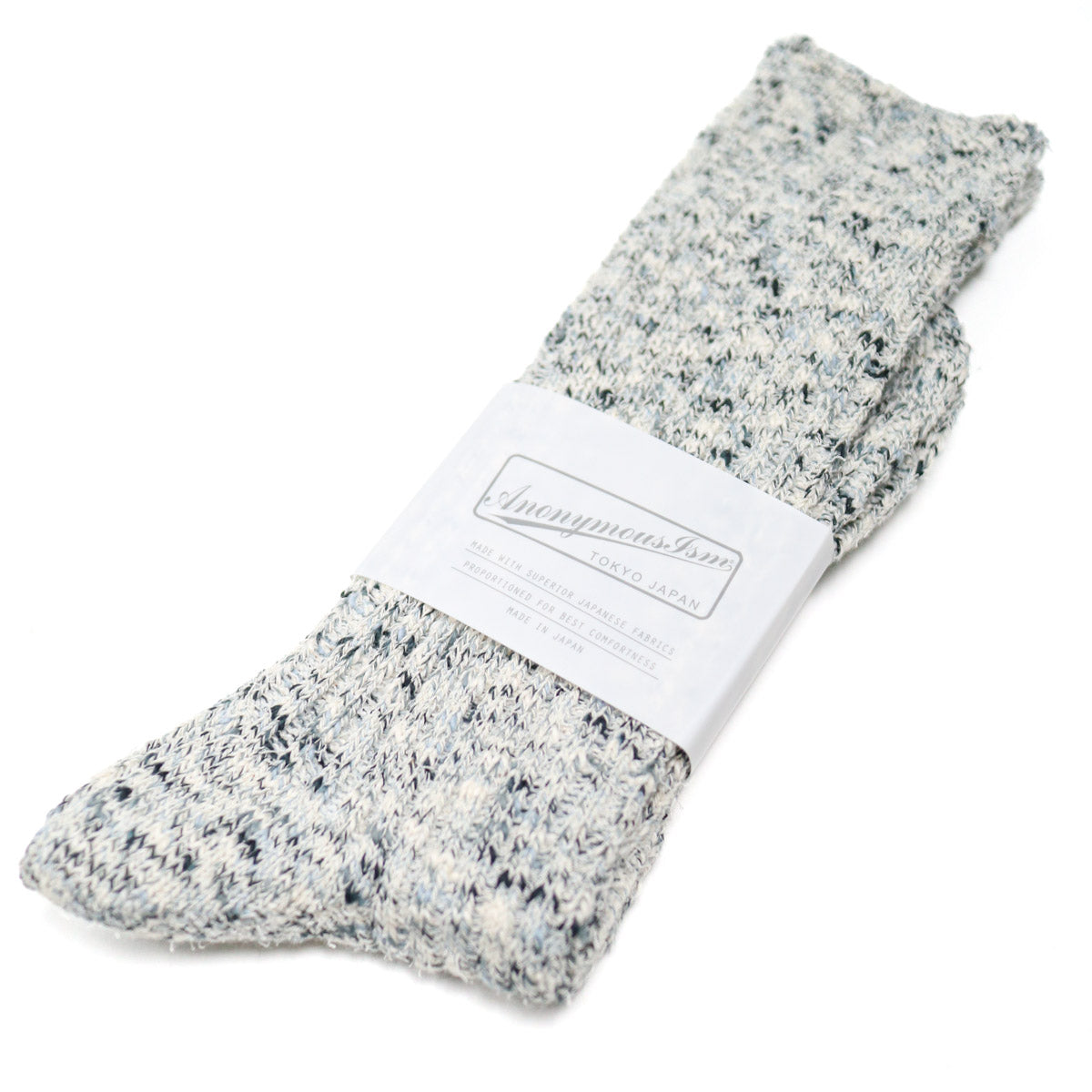 Homespun Art Yarn Crew Sock Black
