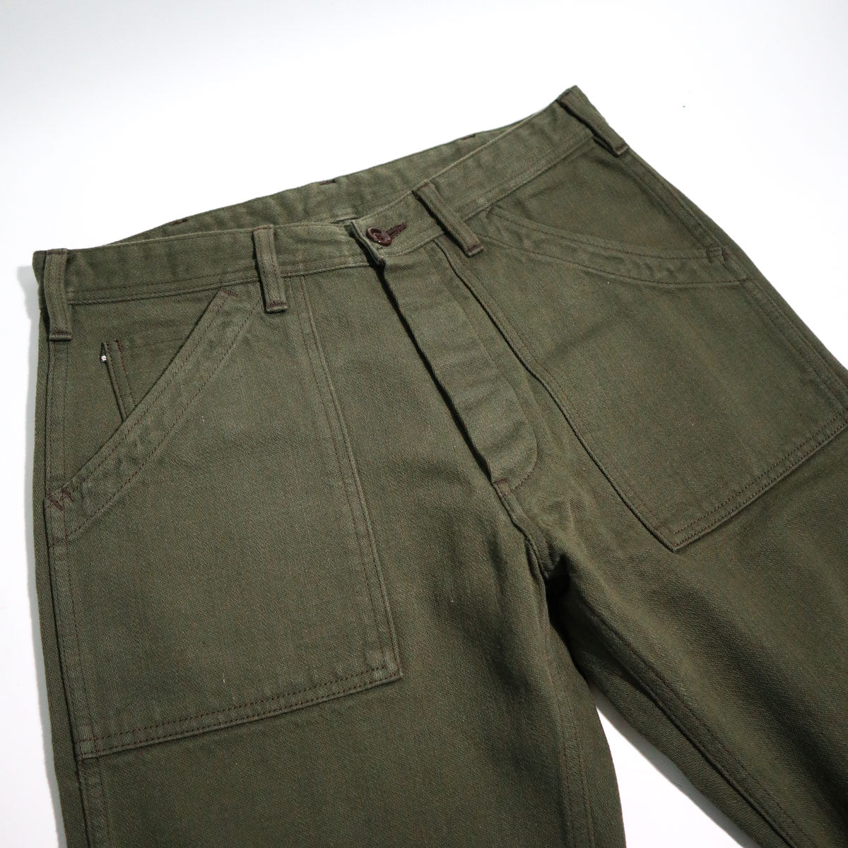 B402 Baker Pant Olive Green — Brooklyn Clothing