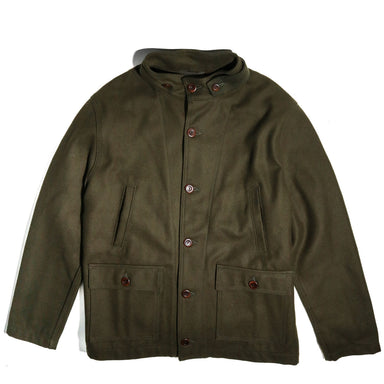 Finx Chambray Down Coat in Olive Khaki – Outline Brooklyn