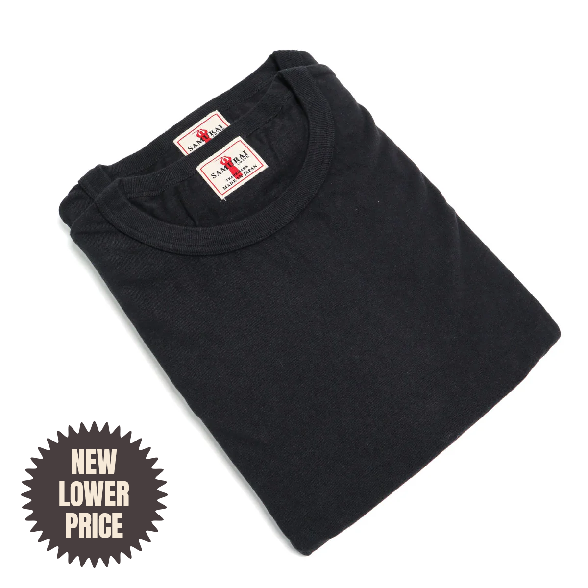 2PST-01 CREW 2 Pack Loopwheel Tee Black — Brooklyn Clothing
